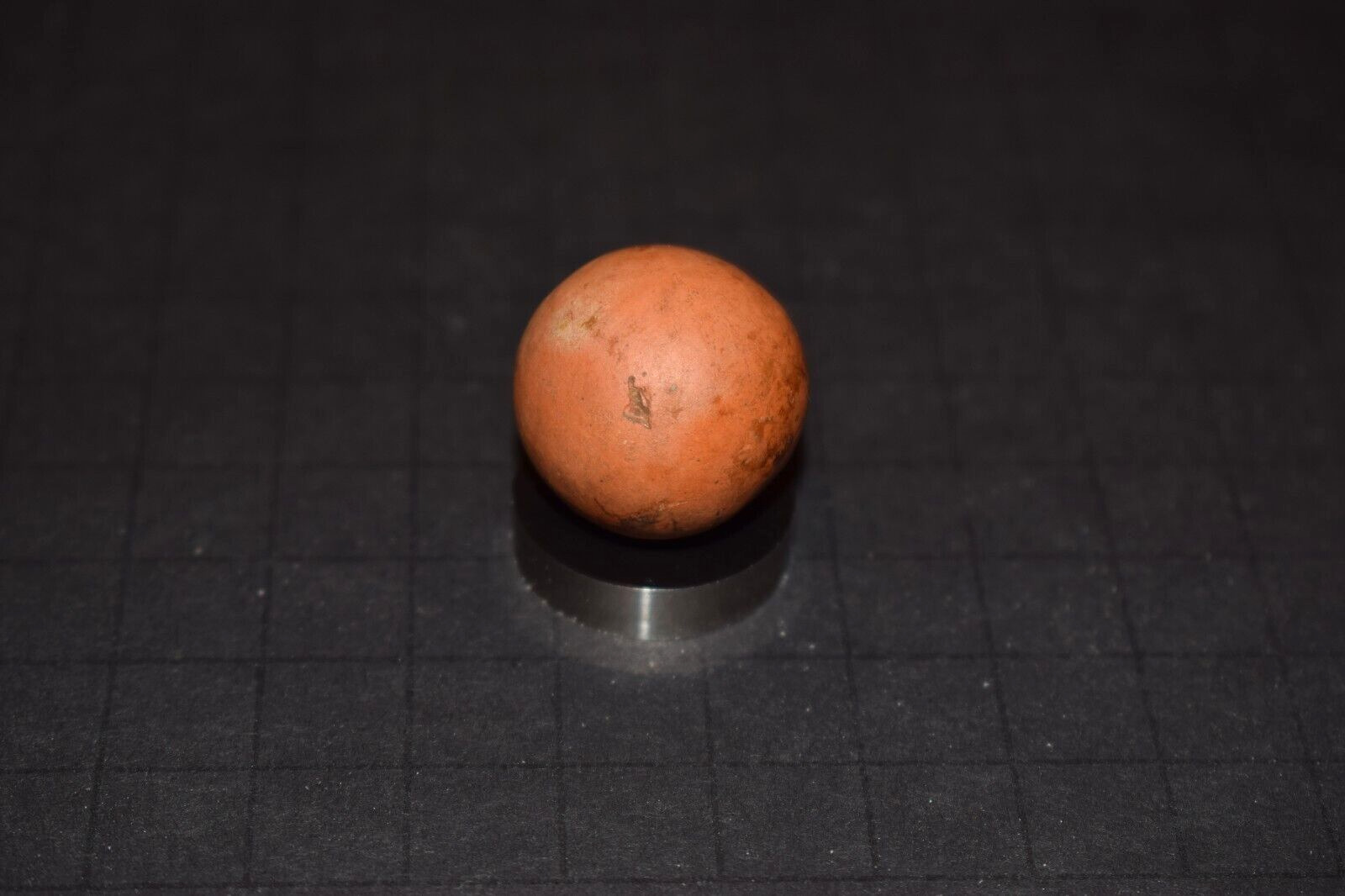 Antique Victorian Era Speckled Clay Toy Marble Shooter Size 1.00"=25mm VGC