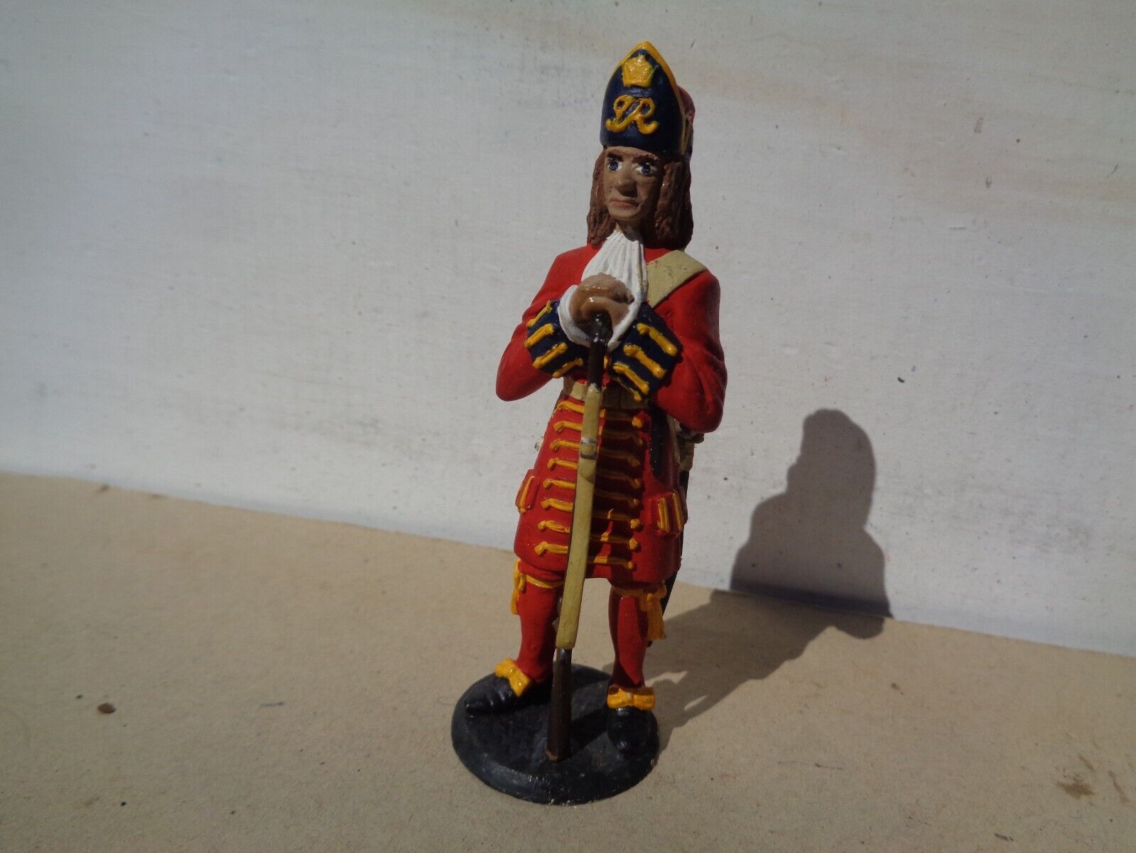 British Soldier 1700's 80mm metal figure, well painted