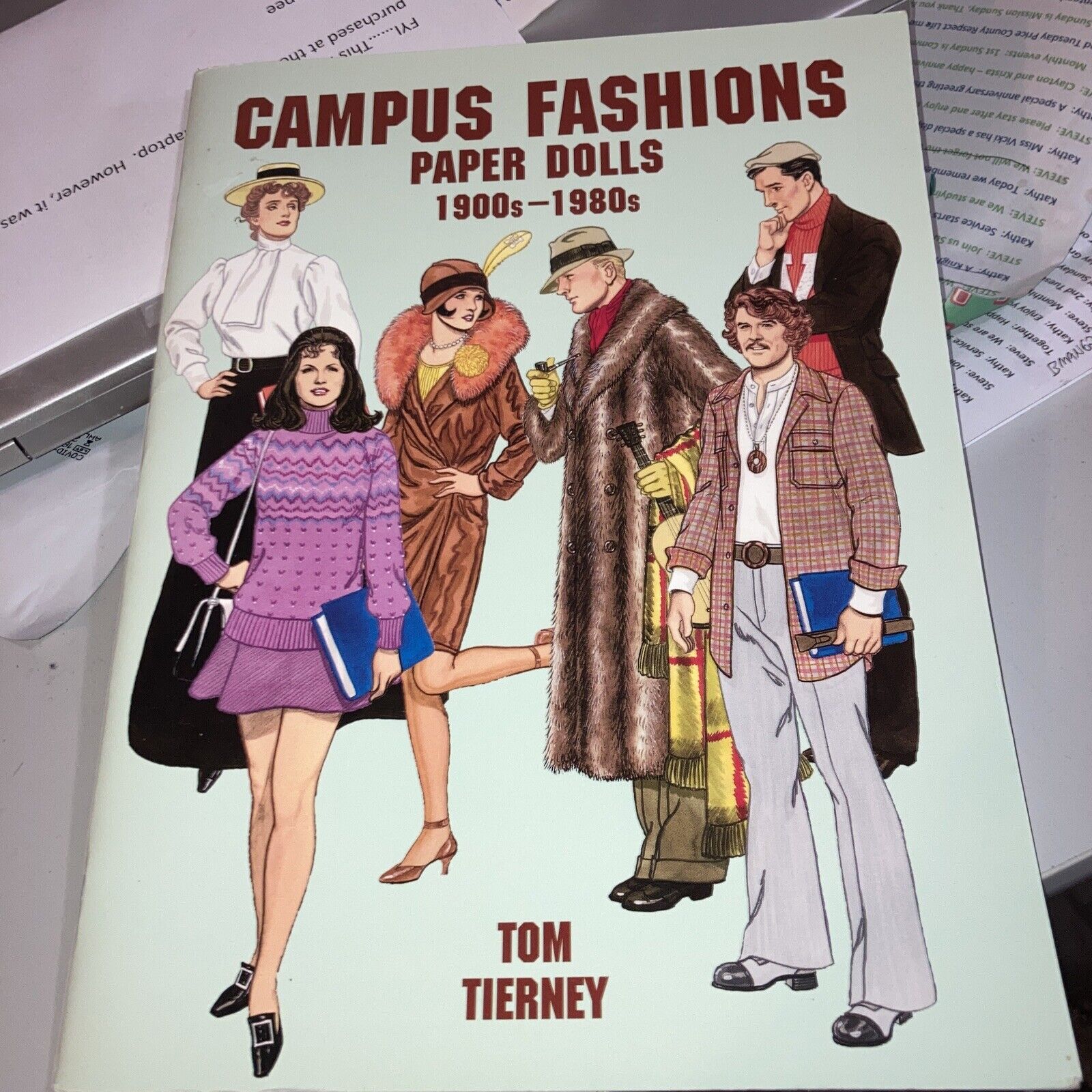 Campus Fashions Paper Dolls: 1900s to 1980s Tom Tierney PB Very Good 2001