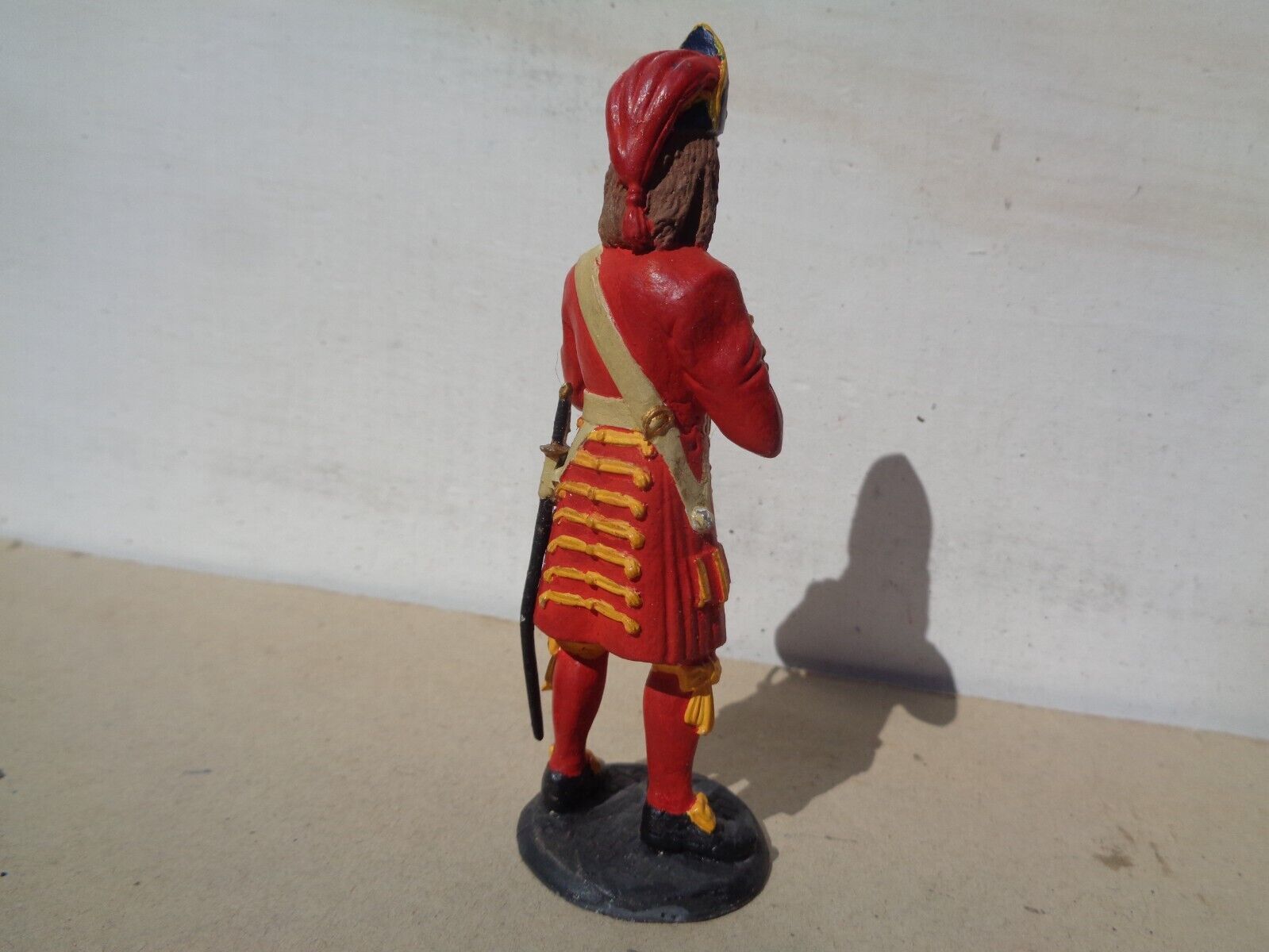 British Soldier 1700's  80mm metal figure, well painted