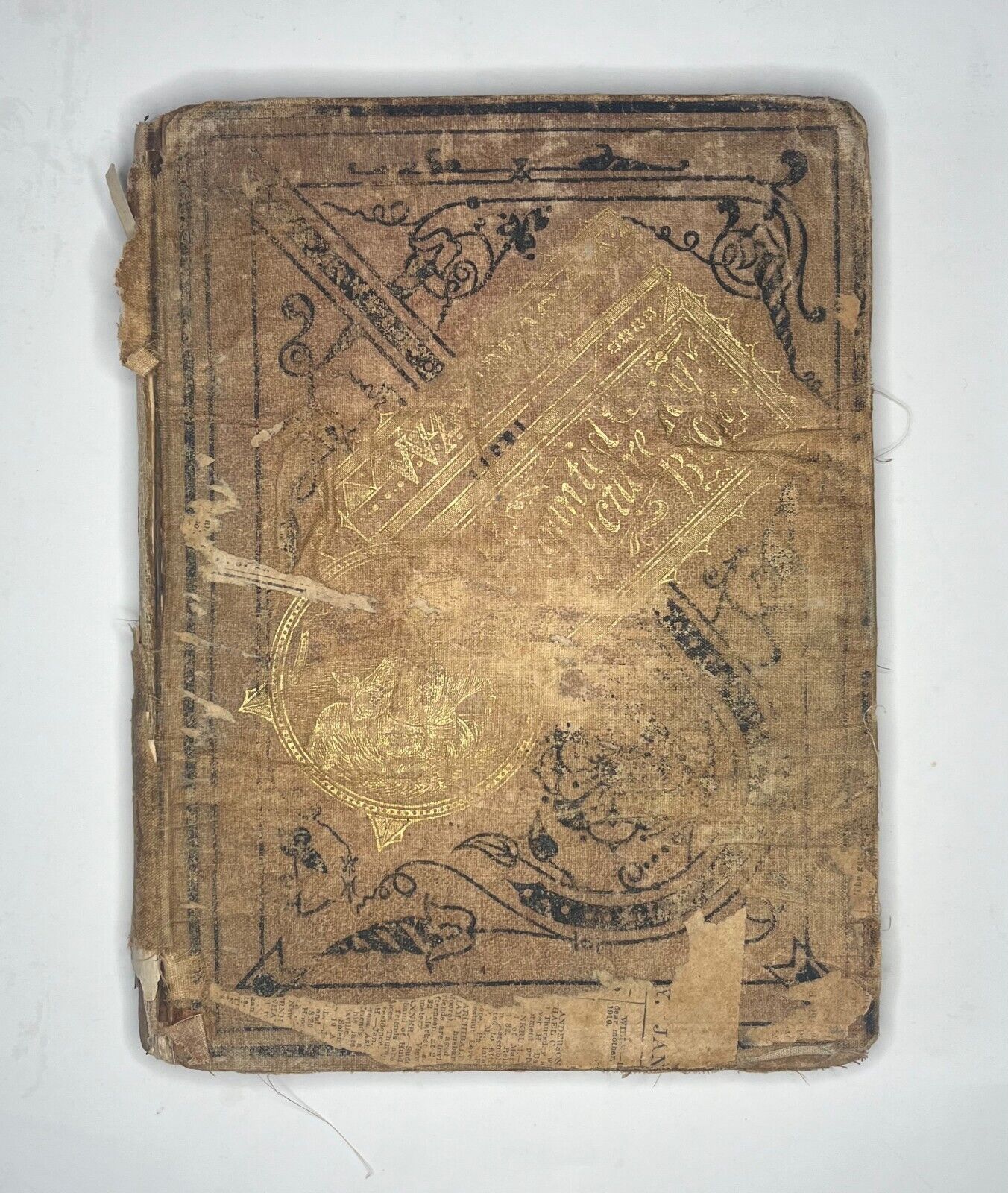 Warne's Mounted Picture Toy Book, 1800s, Rare Book