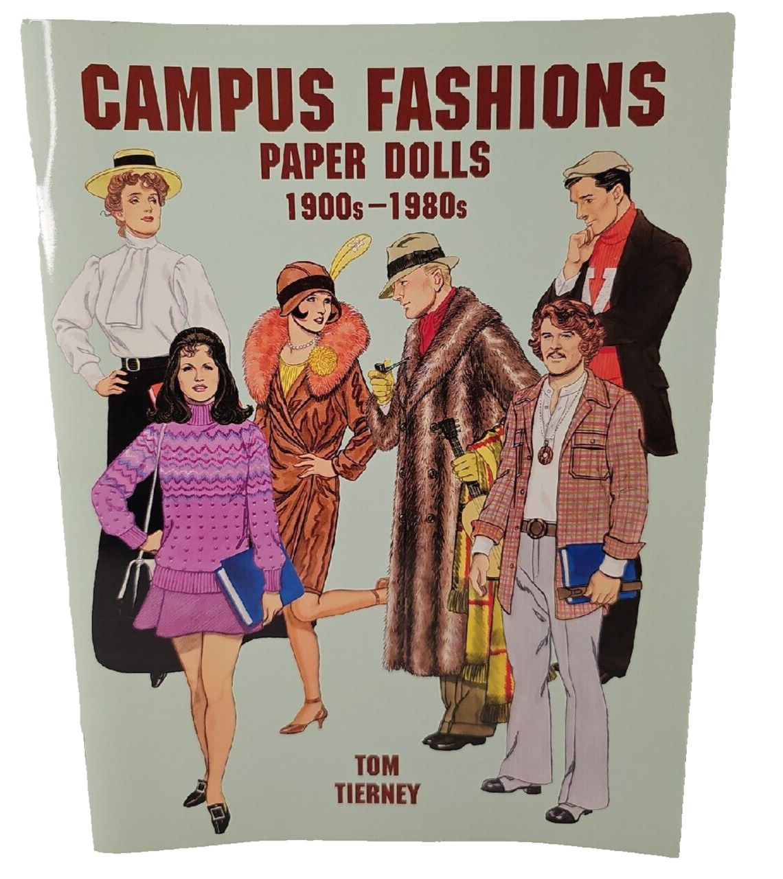 Campus Fashions Paper Dolls: 1900s to 1980s Paperback Tom Tierney Dover VTG New