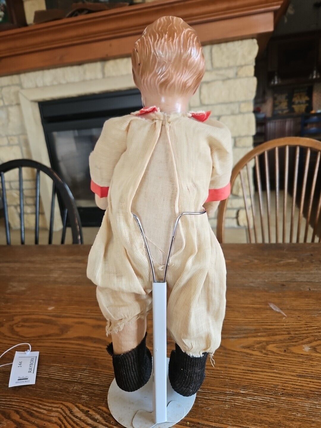 Rare Early 1900's Louis Amberg  Composition Doll 17"