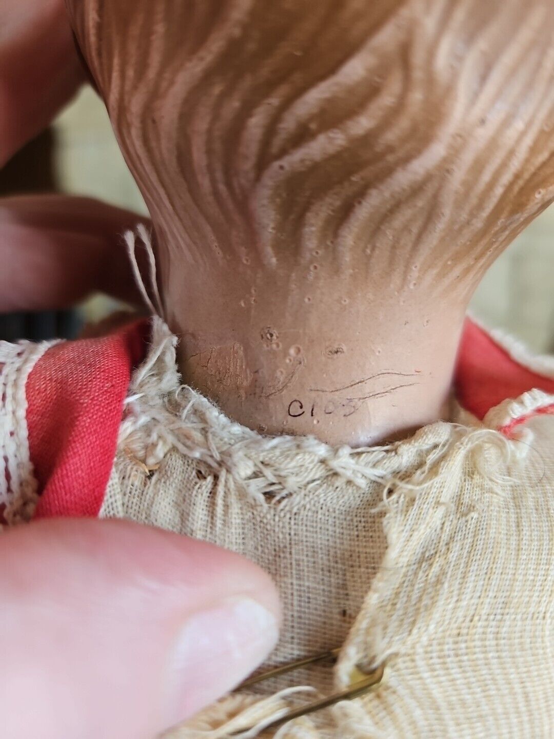 Rare Early 1900's Louis Amberg  Composition Doll 17"