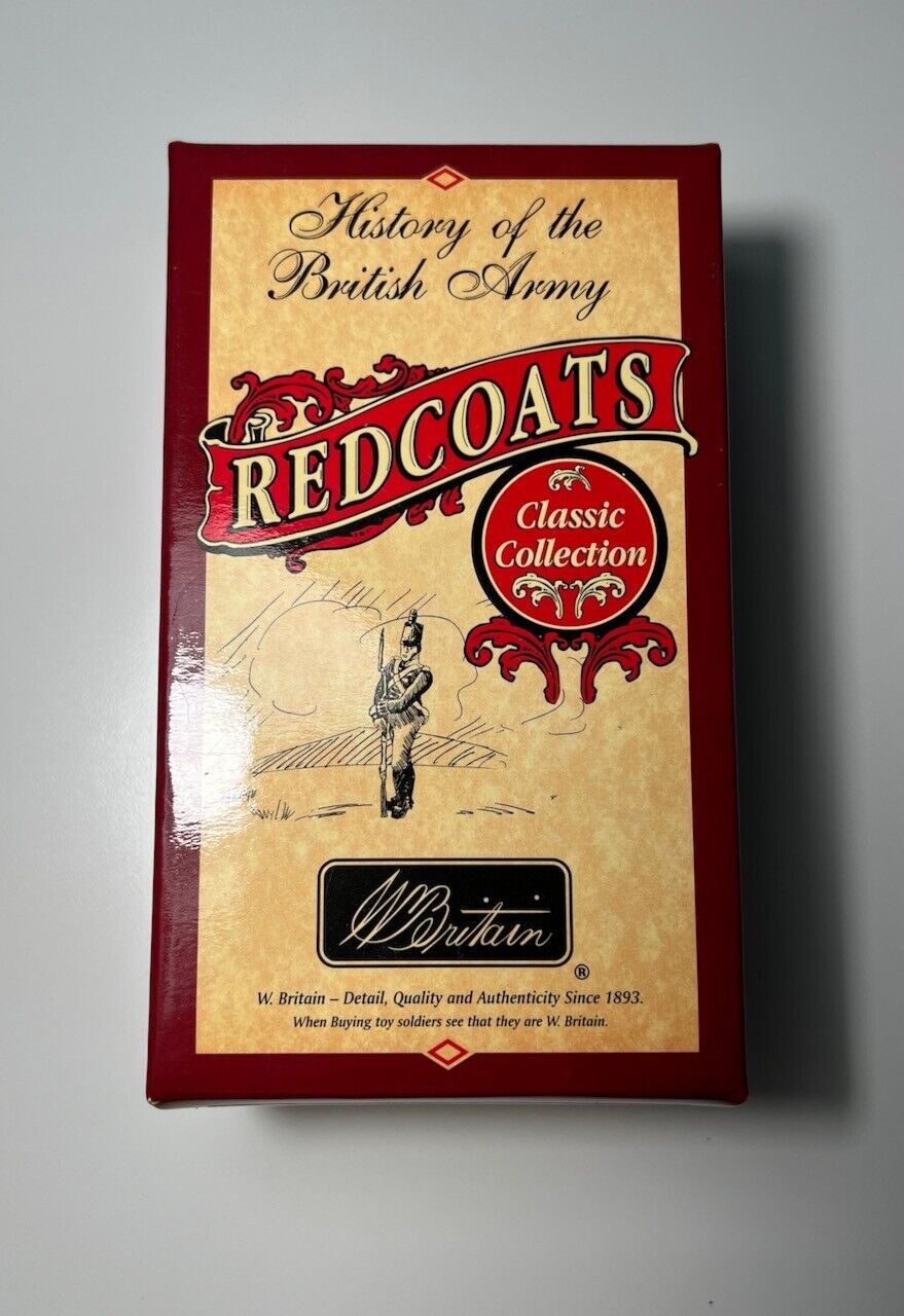 W. Britain Metal Toy Soldier (Redcoats #47004) History British Army Ensign 1700s