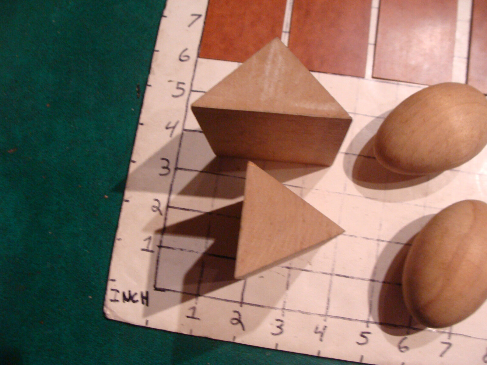 original 1800's PRANG'S MODELS FORM STUDY & DRAWING #24 in box hard wood & board