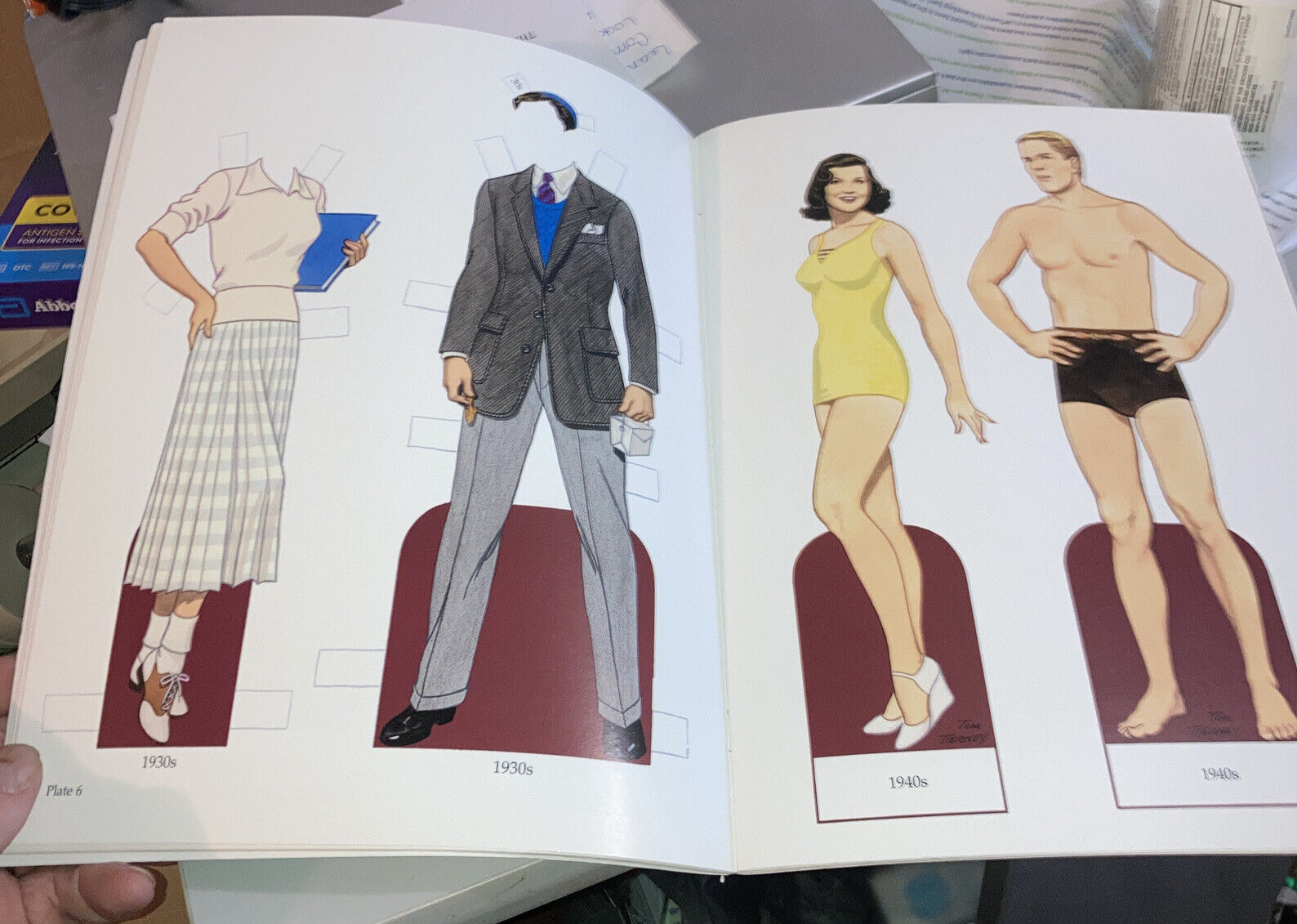 Campus Fashions Paper Dolls: 1900s to 1980s Tom Tierney PB Very Good 2001