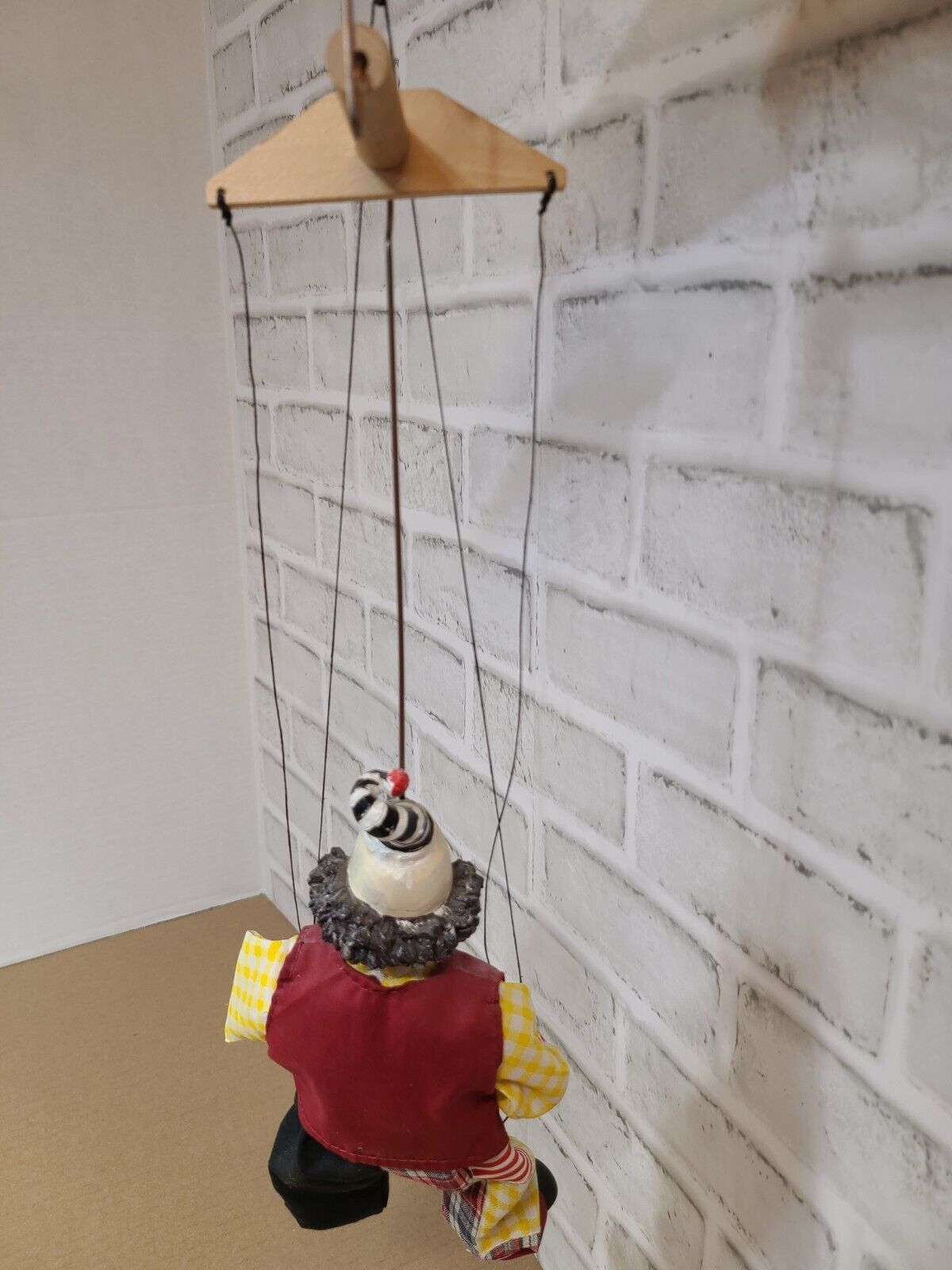 Antique Marionette Folk clown Puppet Vyroba Loutek CZECH Rep Early 19th century?