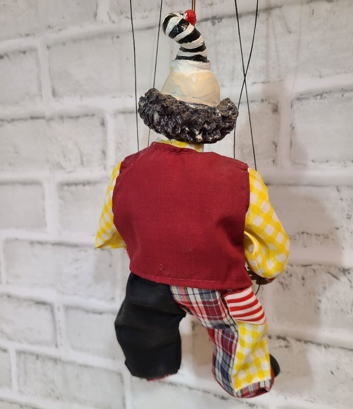 Antique Marionette Folk clown Puppet Vyroba Loutek CZECH Rep Early 19th century?