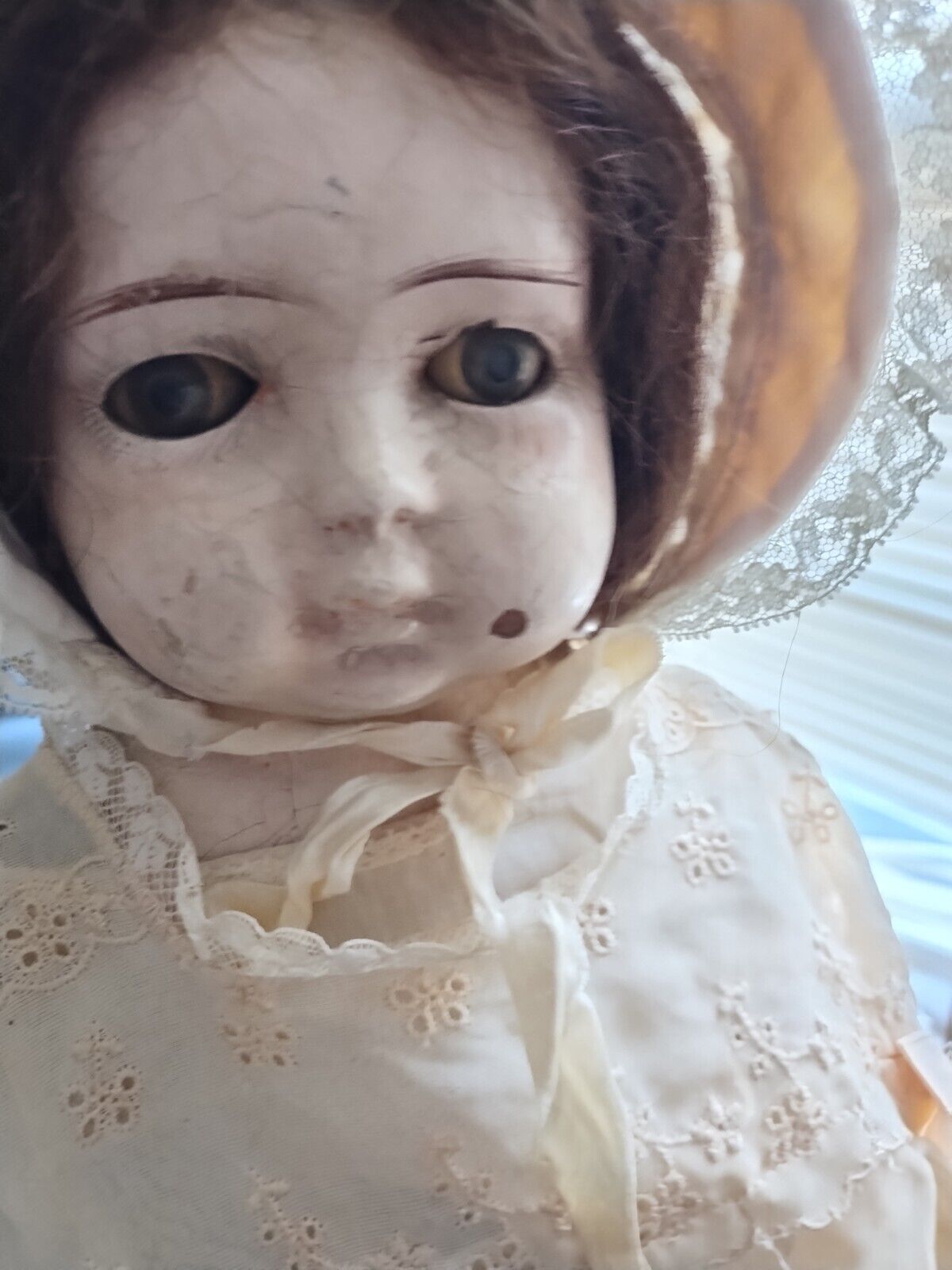 24 inch Antique 1900s composite mechanical walking doll
