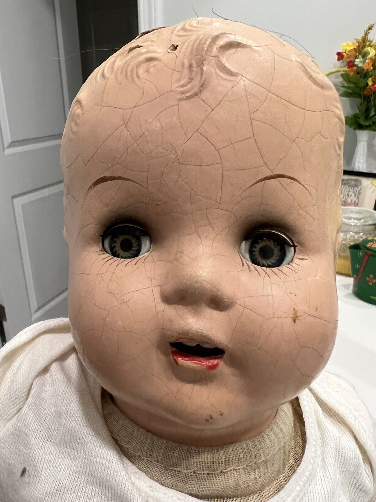 Vintage Early 1900s doll needing TLC