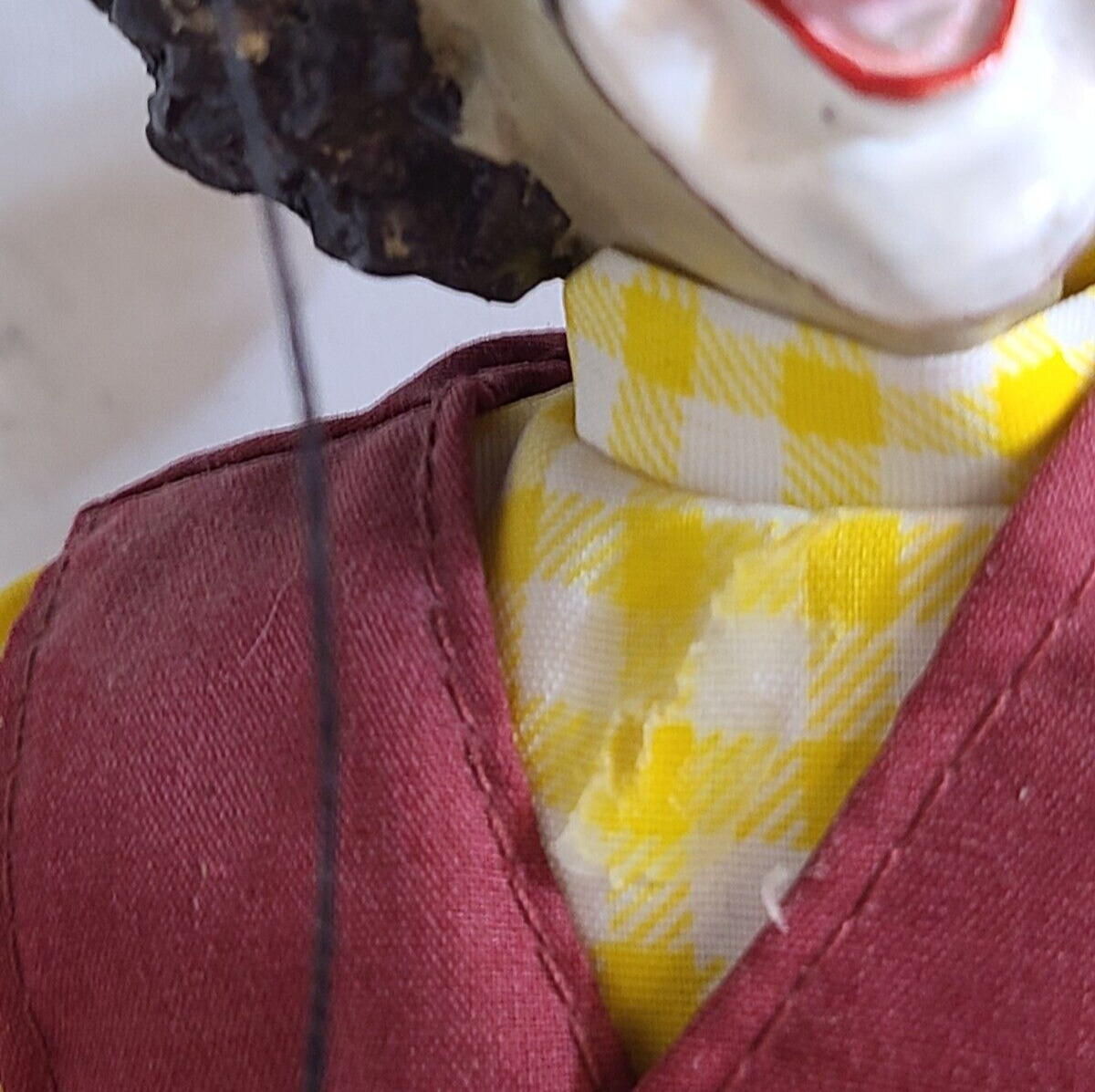 Antique Marionette Folk clown Puppet Vyroba Loutek CZECH Rep Early 19th century?