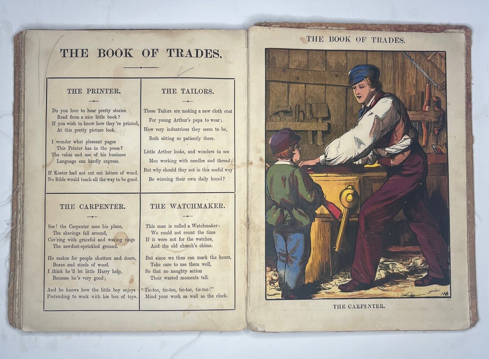Warne's Mounted Picture Toy Book, 1800s, Rare Book
