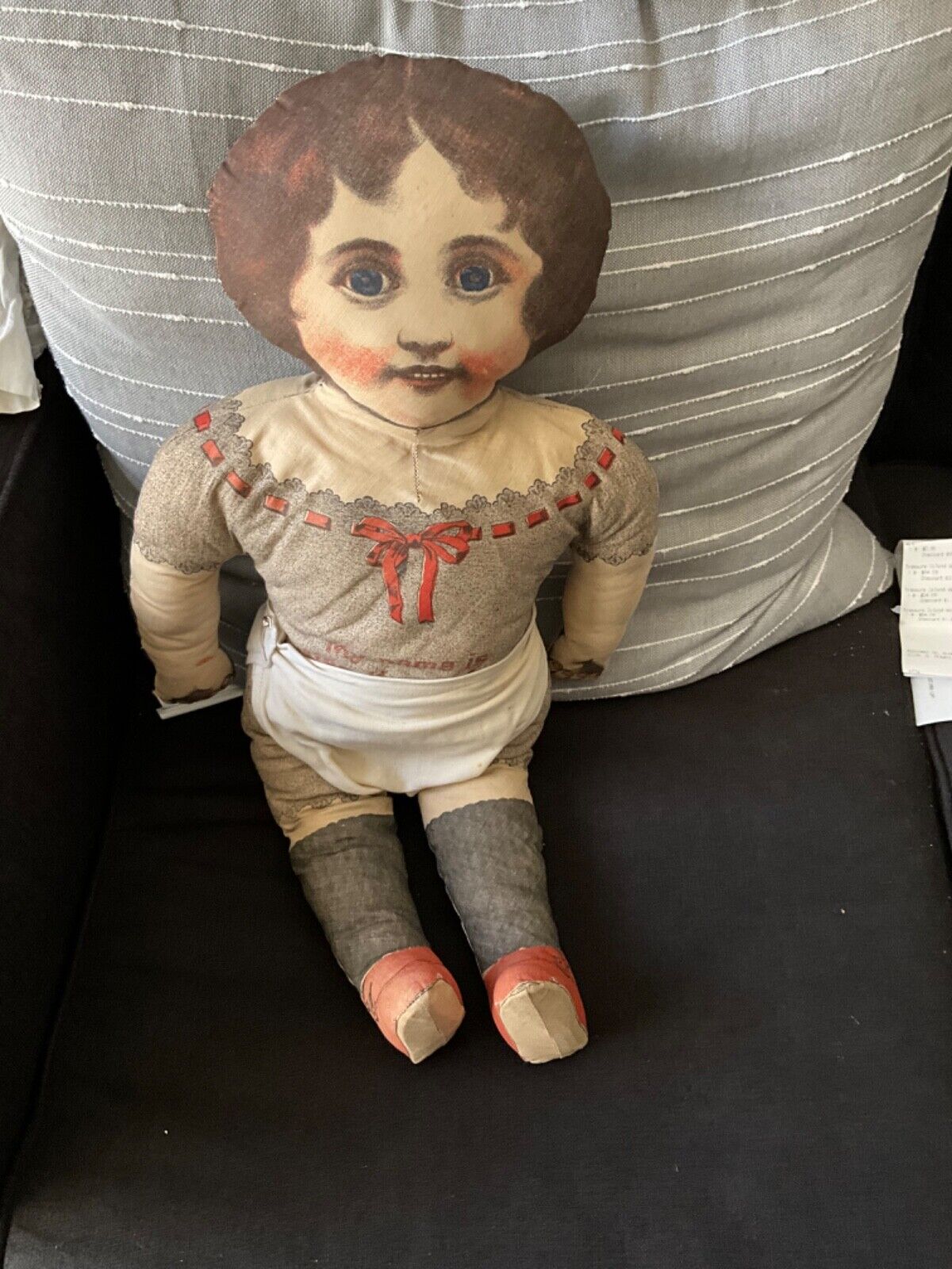 ANTIQUE REPRODUCTION? LITHO'D MISS KORN-KRISP STUFFED CLOTH DOLL EARLY 1900’s