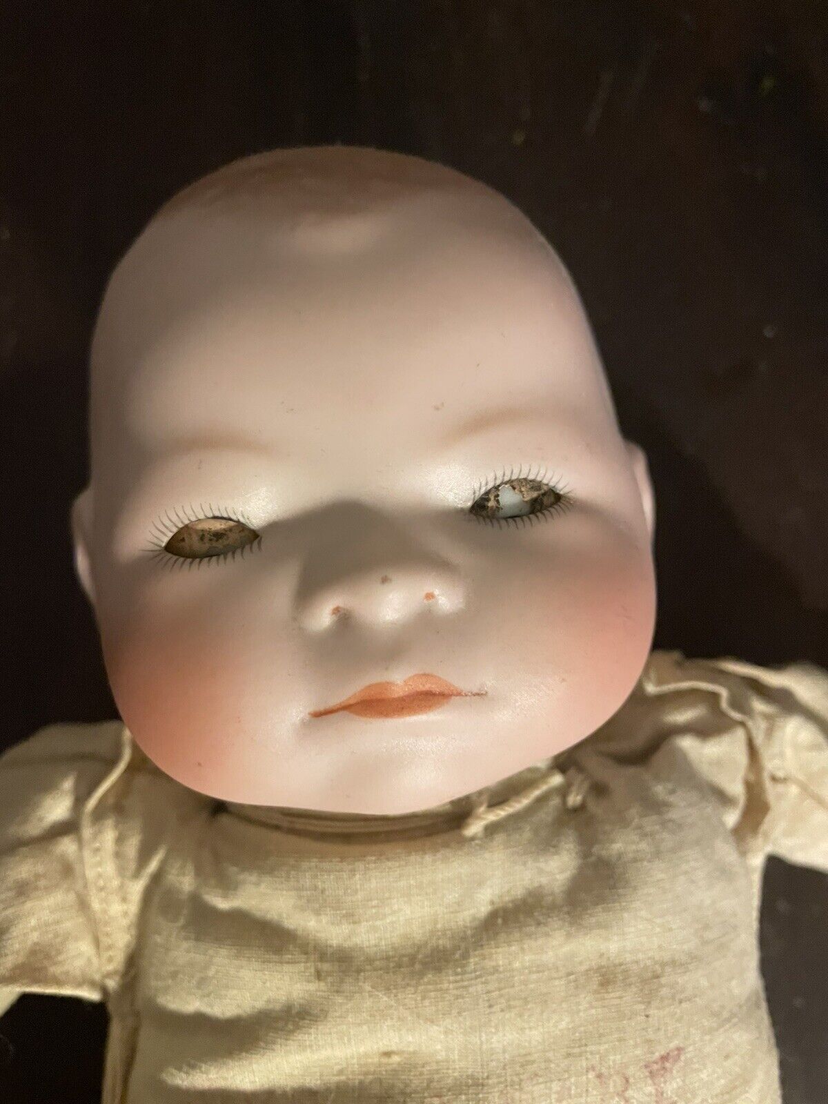 Antique Bye- Lo Bisque Head Baby Doll 11” tall. All Original. 1900's Circa