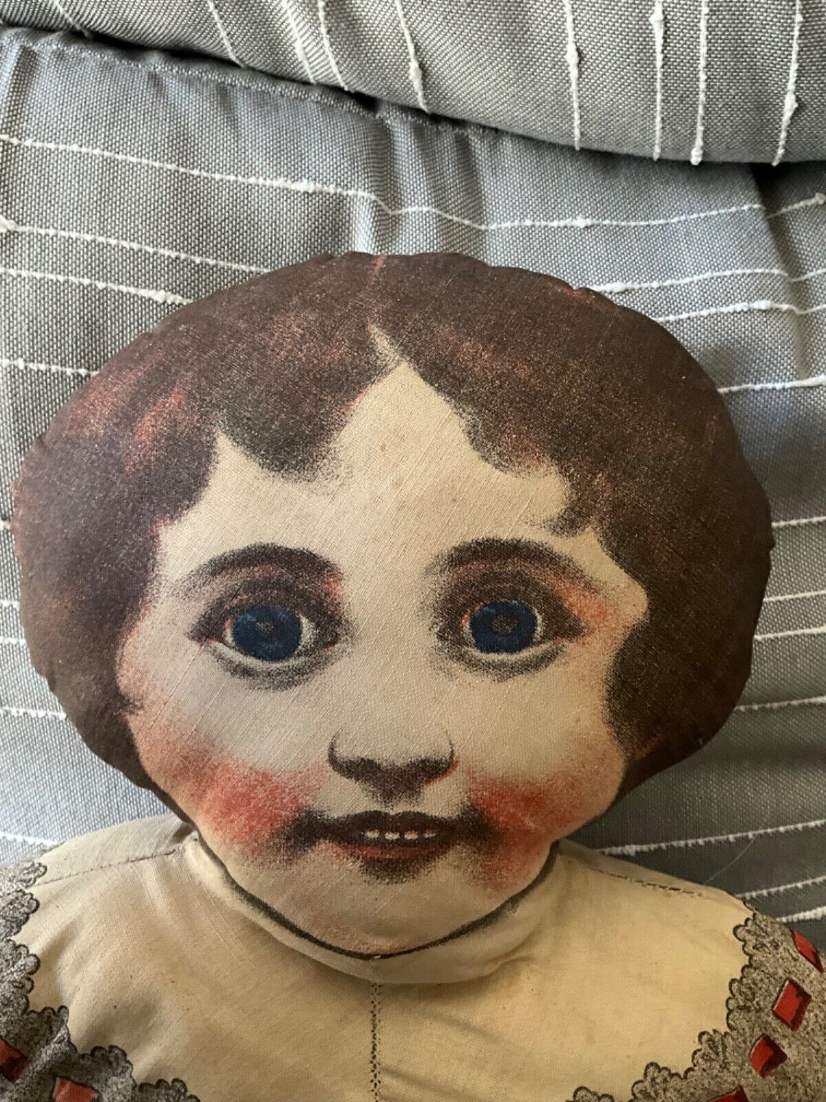 ANTIQUE REPRODUCTION? LITHO'D MISS KORN-KRISP STUFFED CLOTH DOLL EARLY 1900’s
