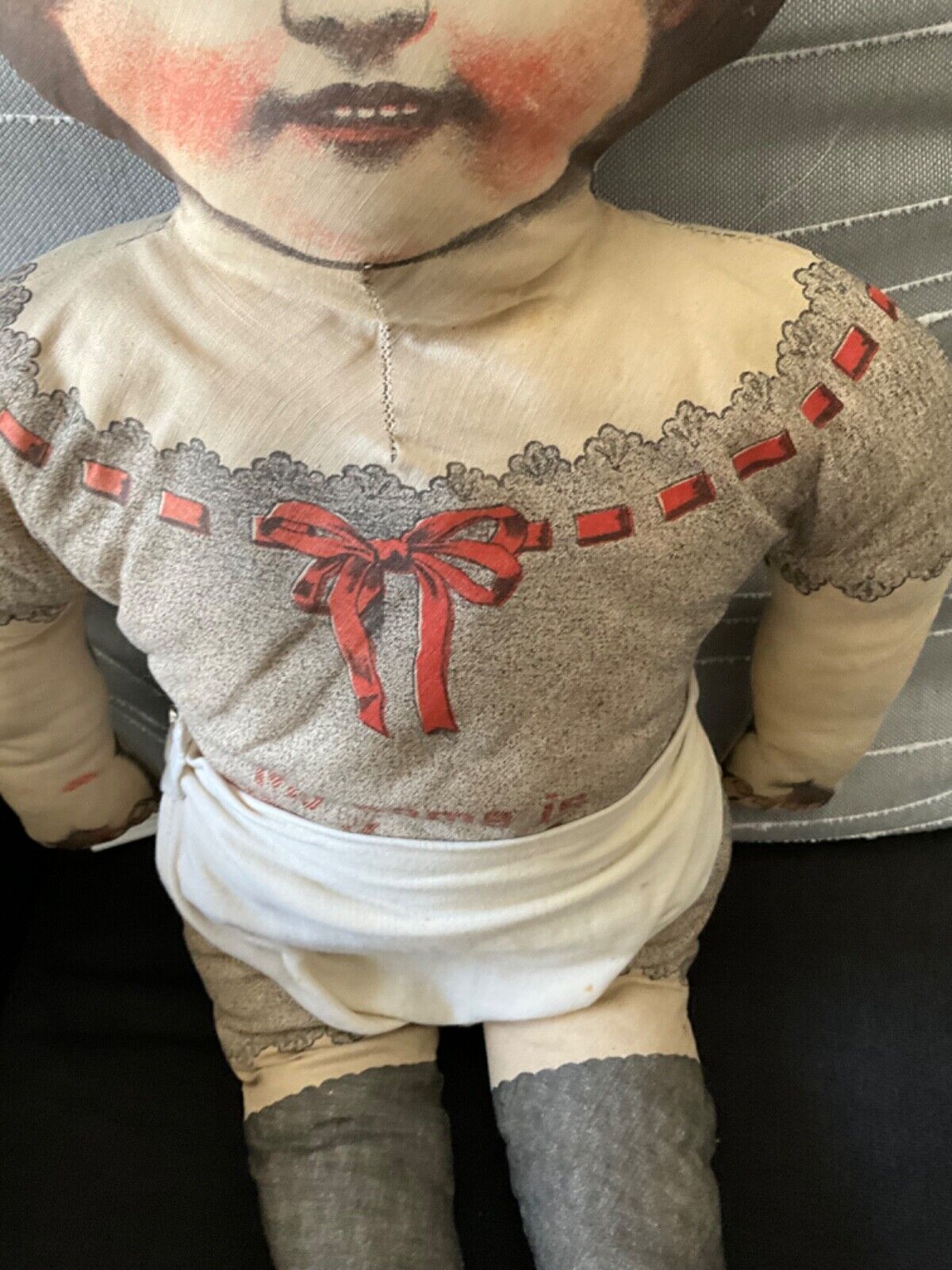 ANTIQUE REPRODUCTION? LITHO'D MISS KORN-KRISP STUFFED CLOTH DOLL EARLY 1900’s