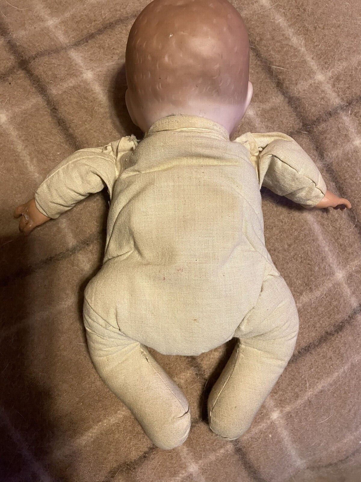 Antique Bye- Lo Bisque Head Baby Doll 11” tall. All Original. 1900's Circa
