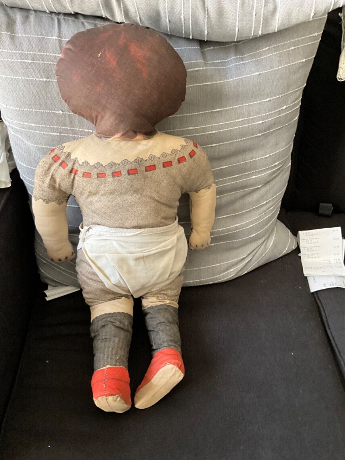 ANTIQUE REPRODUCTION? LITHO'D MISS KORN-KRISP STUFFED CLOTH DOLL EARLY 1900’s