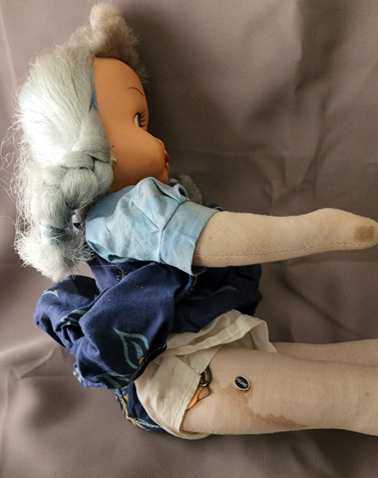 Lot of 3 Vintage early 1900's Handmade Cloth GIRL DOLLS Poland