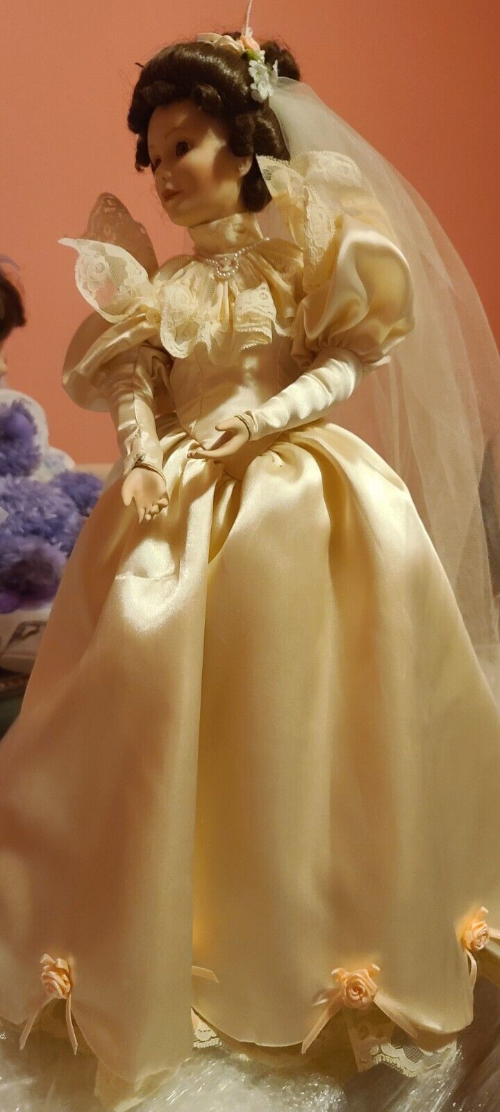 Elizabeth's 1900's Wedding Dress Doll - Bride Doll by Ashton-Drake