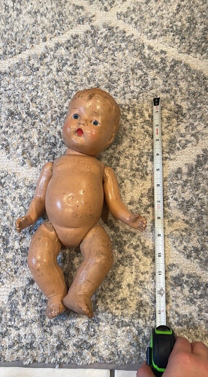Vintage Rare Early 1900’s Composition Baby Doll