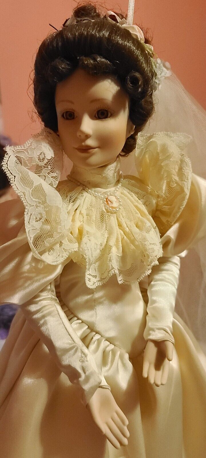 Elizabeth's 1900's Wedding Dress Doll - Bride Doll by Ashton-Drake 