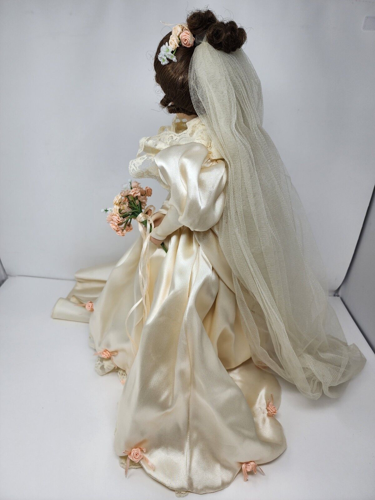 The Ashton Drake Galleries Elizabeth 1900's Wedding Dress Porcelain Doll