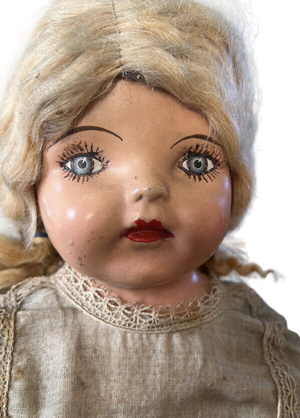 Antique American Doll Company Composition And Cloth Doll Early 1900s-1930s