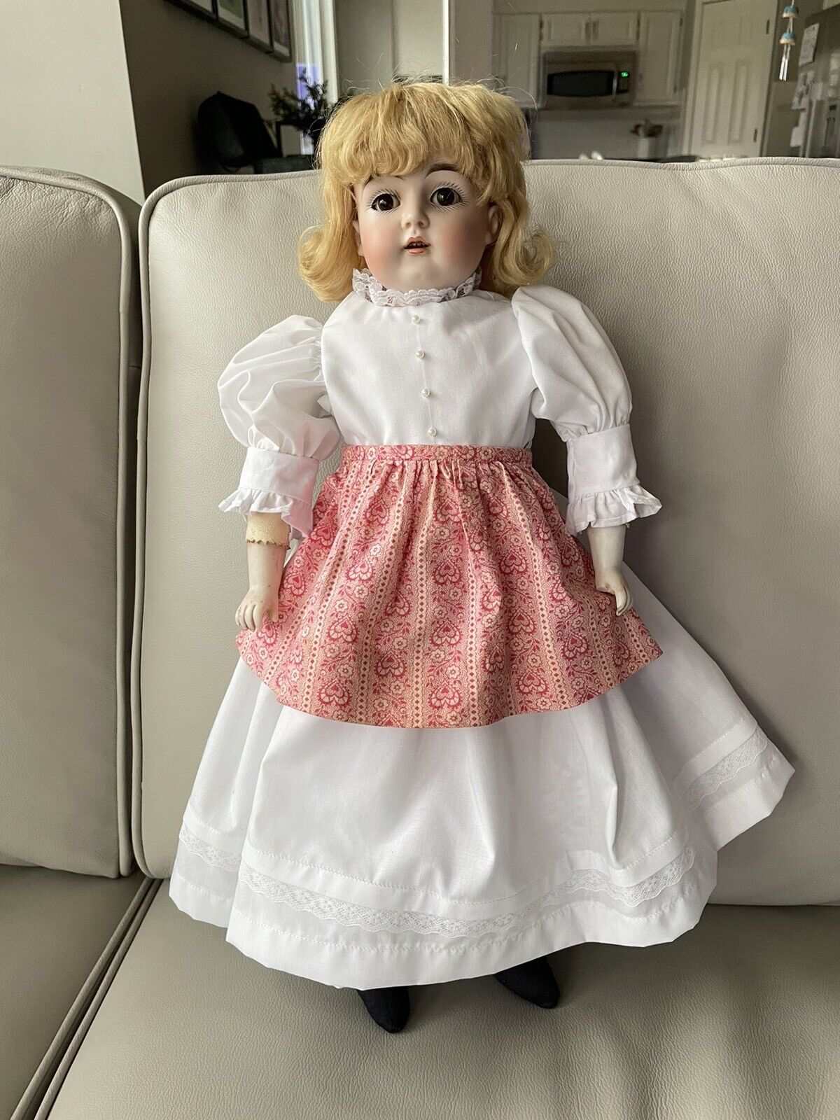 Antique 1900's German Bisque Head J R Kestner 148 Doll Original Jointed 20”