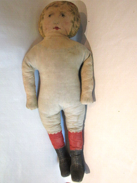 Antique Art Fabric Mills Cloth Doll c.1900 25"