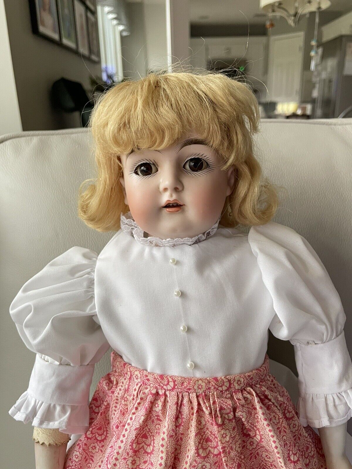 Antique 1900's German Bisque Head J R Kestner 148 Doll Original Jointed 20” 