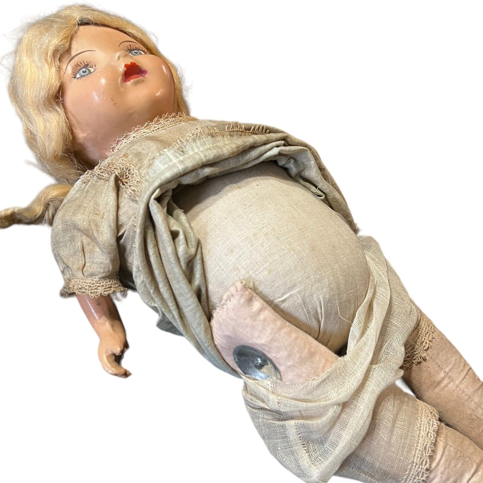 Antique American Doll Company Composition And Cloth Doll Early 1900s-1930s