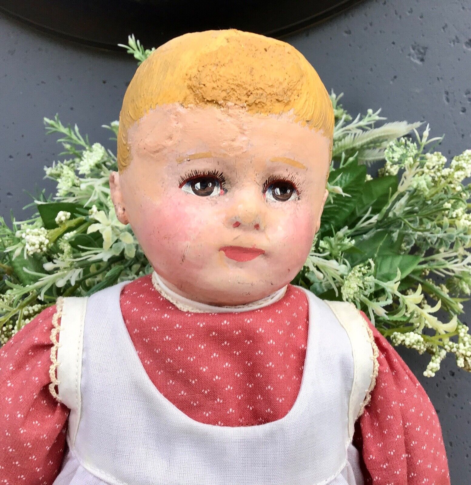RARE Early 1900s Martha Chase  Style Antique Doll - 15 Inch, Painted Features