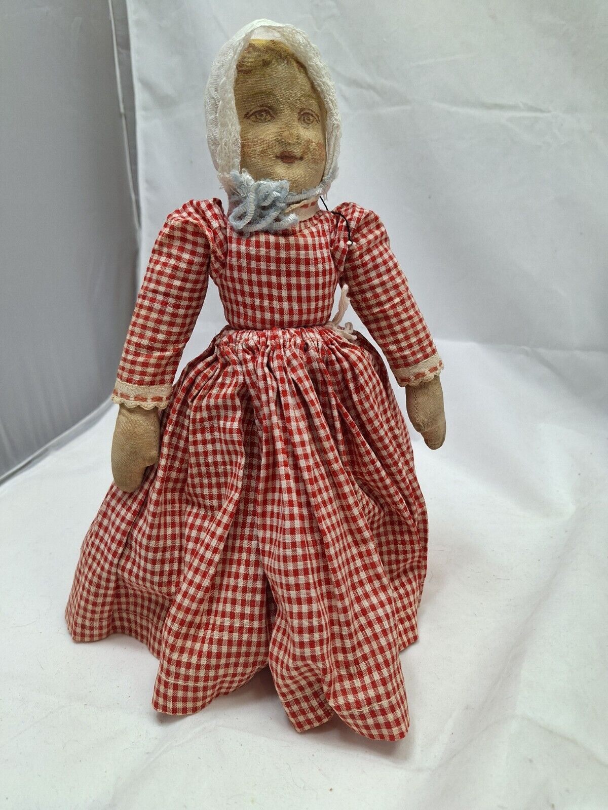 Antique 12" Topsy Turvy Doll w/Losses Bruckner NJ USA c1900 As Found