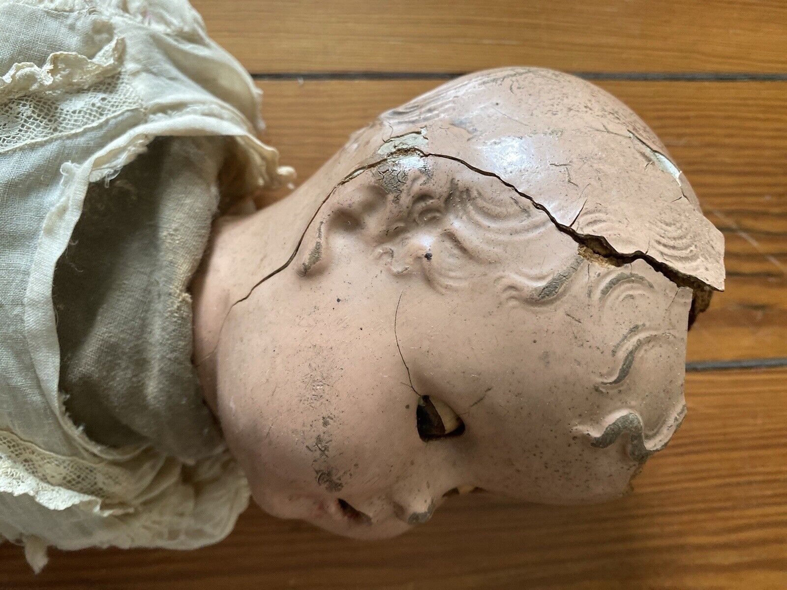 Antique Early 1900s Creepy Armless Baby Doll Gothic Horror Collection FREE SHIP