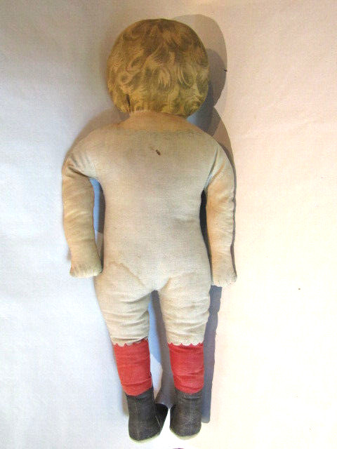 Antique Art Fabric Mills Cloth Doll c.1900 25"
