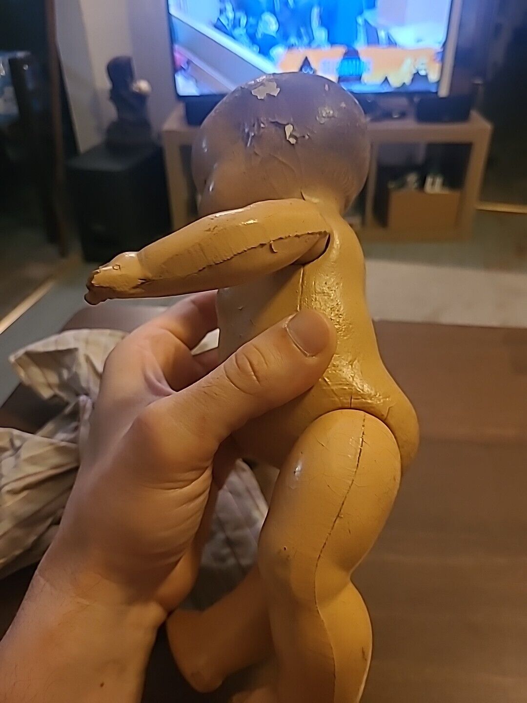 Antique Doll Composite Approx 12 Inches Moveable Legs And Arms Early 1900s ?