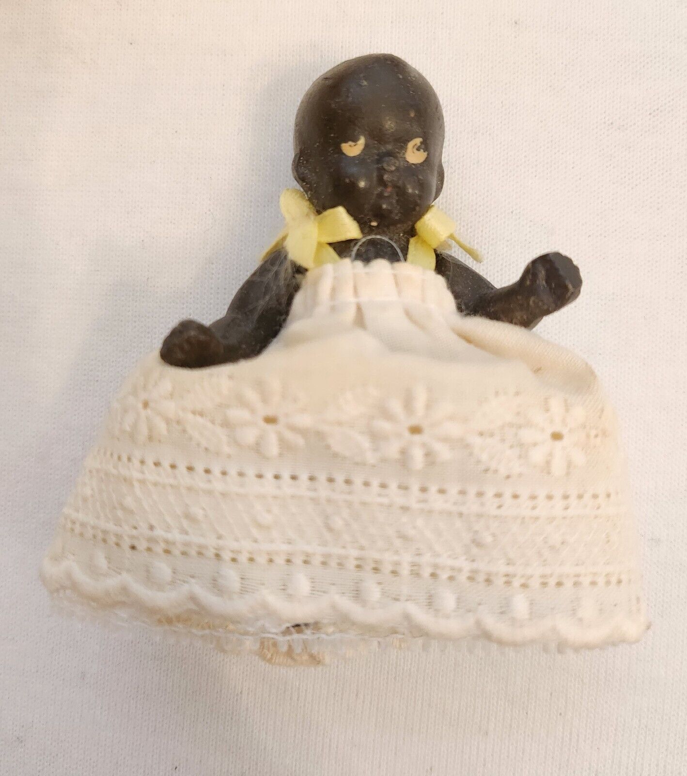 Early 1900s Black Americana Japan Bisque Baby Dolls in Orig. Clothing  Set Of 3