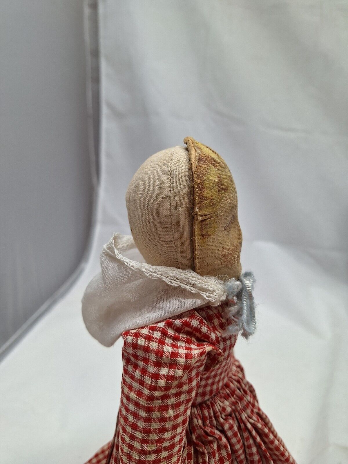 Antique 12" Topsy Turvy Doll w/Losses Bruckner NJ USA c1900 As Found