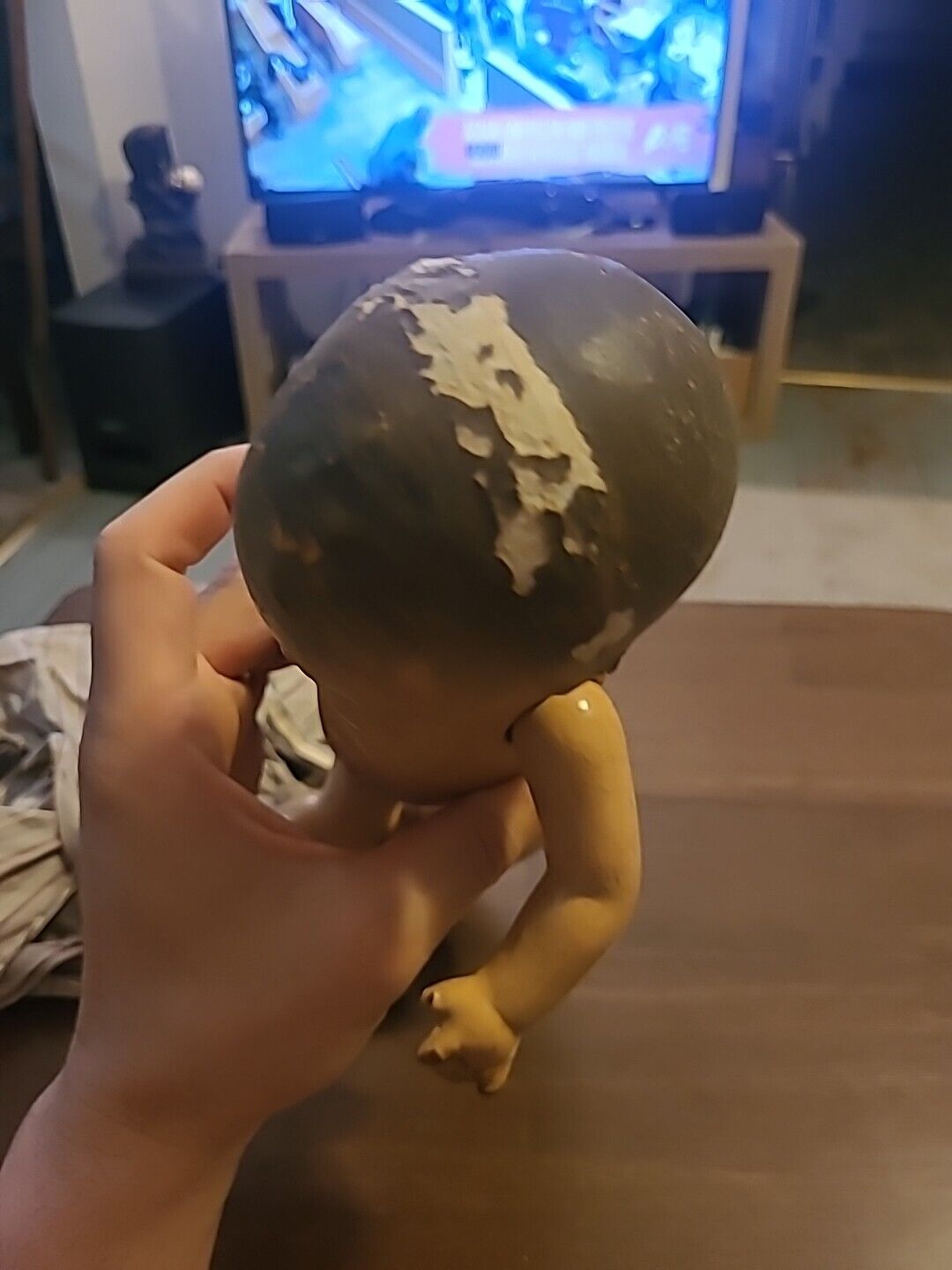 Antique Doll Composite Approx 12 Inches Moveable Legs And Arms Early 1900s ?