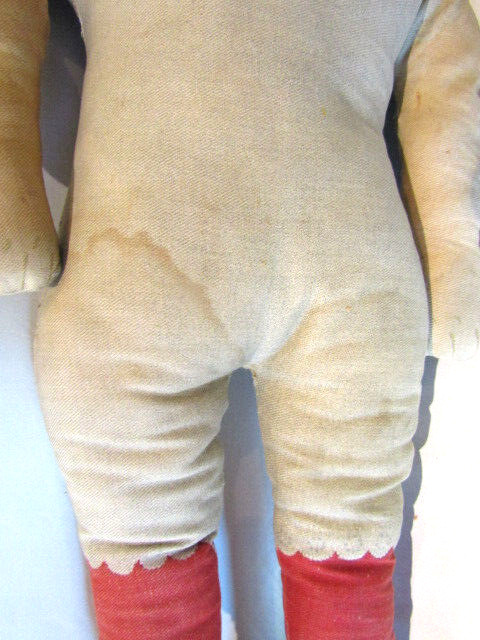 Antique Art Fabric Mills Cloth Doll c.1900 25"