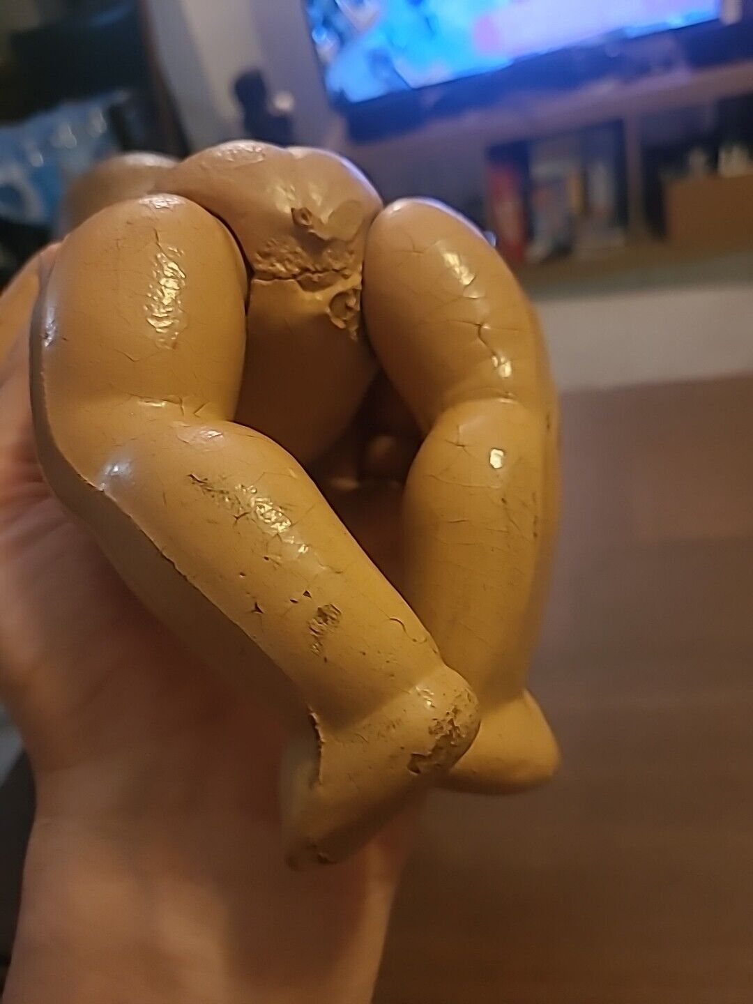 Antique Doll Composite Approx 12 Inches Moveable Legs And Arms Early 1900s ?