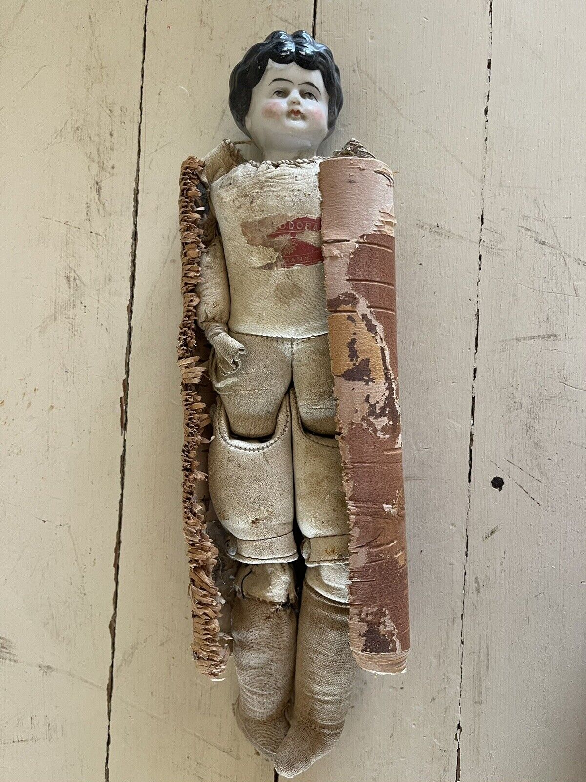 Vintage Porcelain 1800s German China Head Doll (all Original)