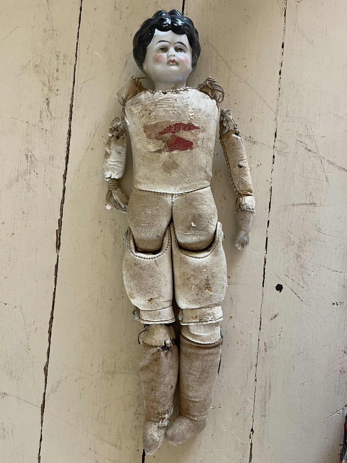 Vintage Porcelain 1800s German China Head Doll (all Original)