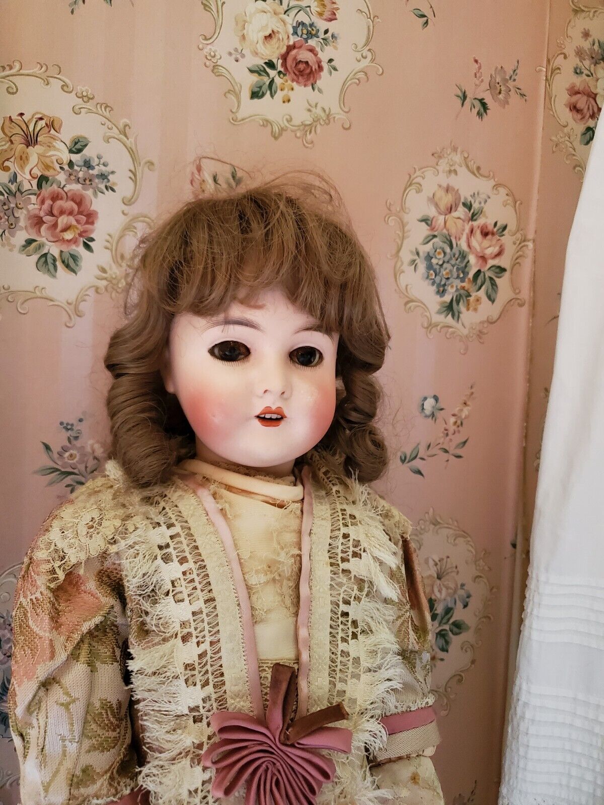 Antique 23"  Queen Louise 100 German Bisque Doll, compo body, Armand Marseille