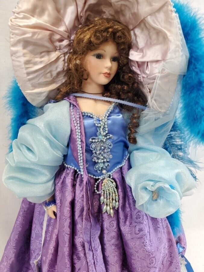 VINTAGE 27" Custom 1800s Era Porcelain Doll Made by Helene