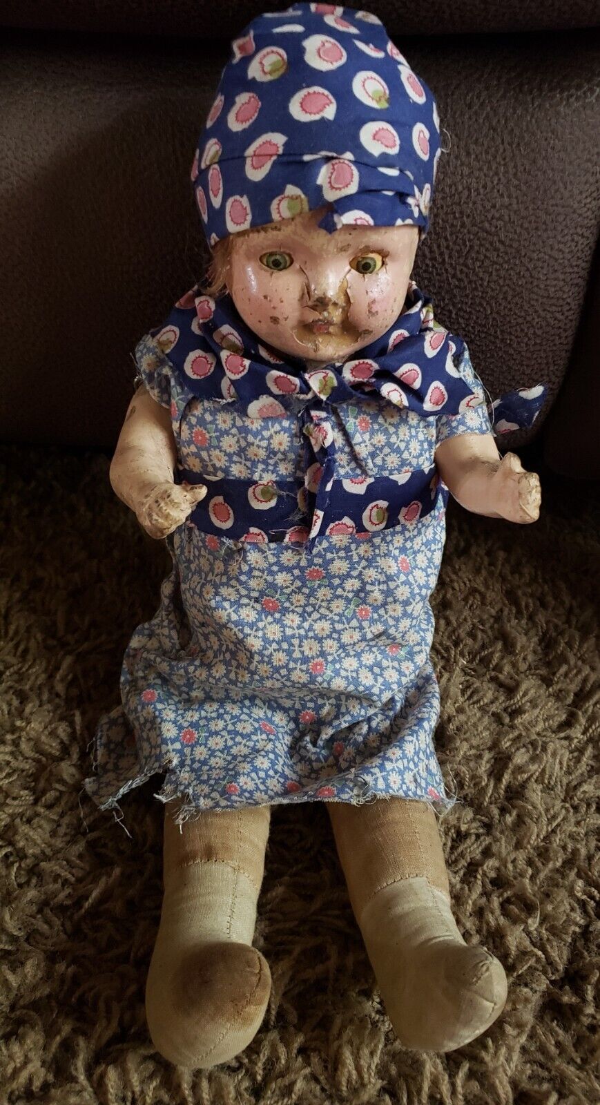 Vintage Composition and Cloth Baby Dolls from early 1900s