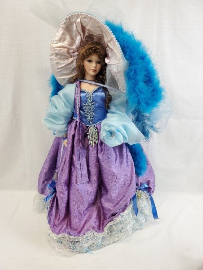 VINTAGE 27" Custom 1800s Era Porcelain Doll Made by Helene