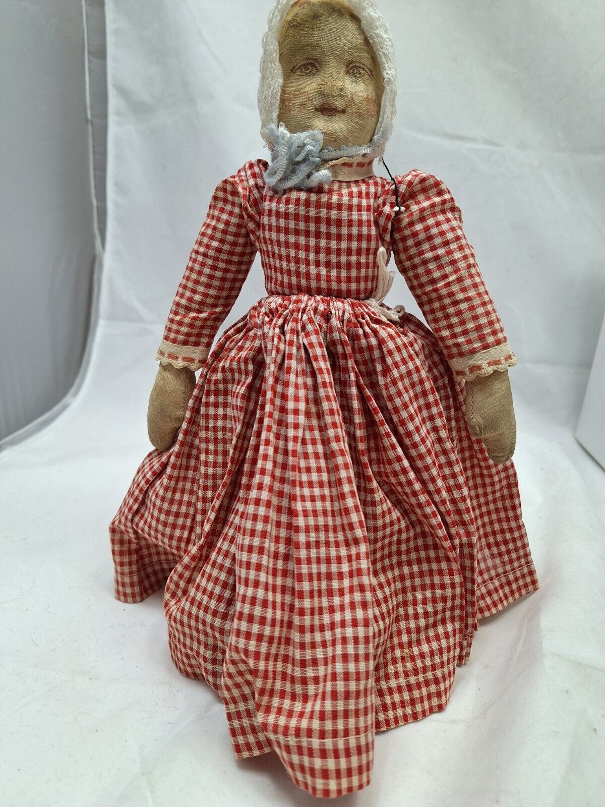 Antique 12" Topsy Turvy Doll w/Losses Bruckner NJ USA c1900 As Found